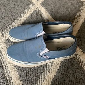 Vans slip on, worn, no tears. Size 9